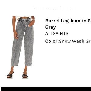 Allsaints Barrel Jean